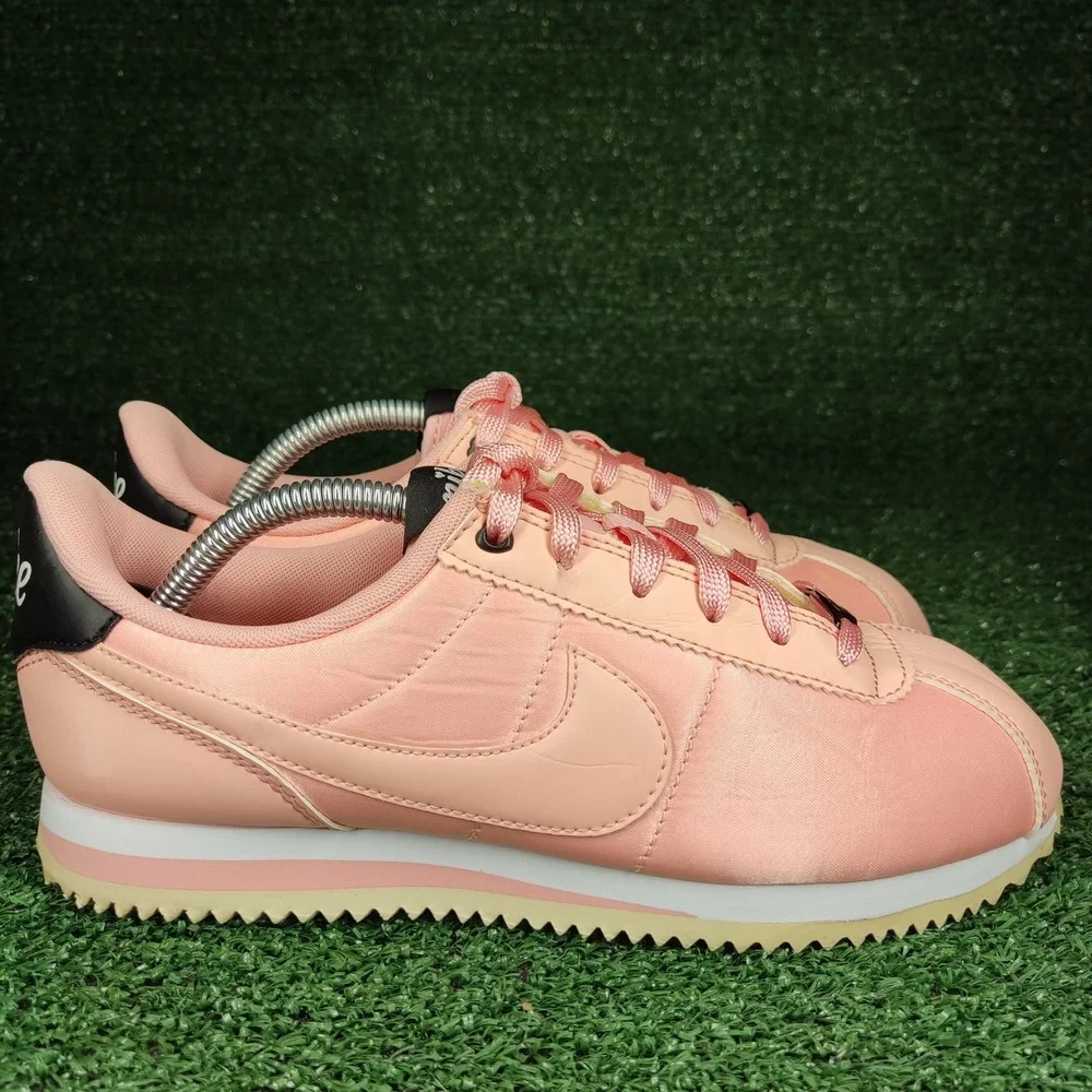 Nike Shoes Kids 5.5Y Pink Cortez‎ Basic SL GS AV3519-600 Satin Low Top Sneakers